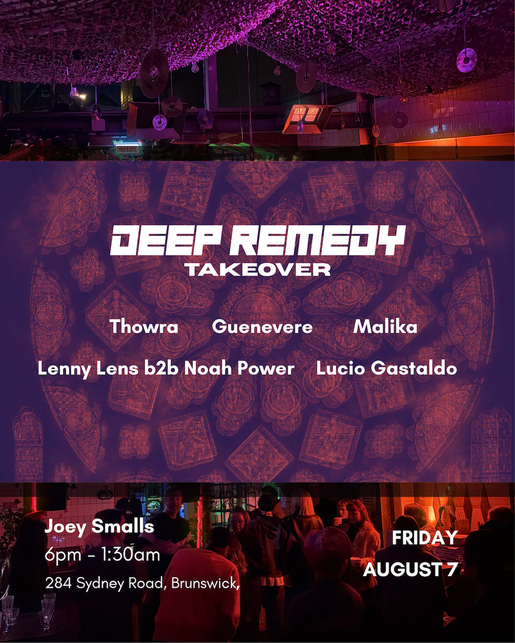 Deep Remedy Label Takeover (Aug 7) at Joey Smalls