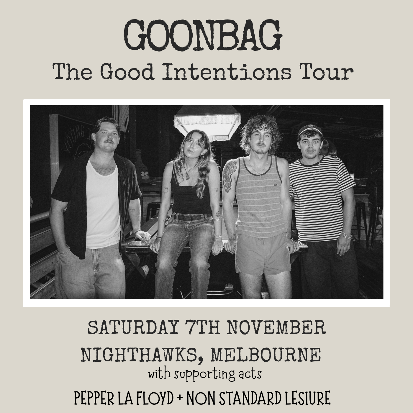 GOONBAG - The Good Intentions EP Tour at Nighthawks