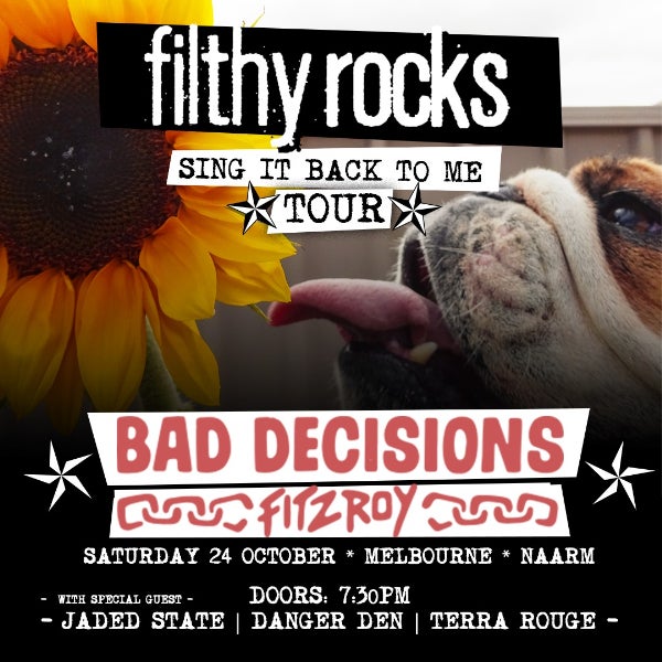 Filthy Rocks ‘Sing It Back To Me’ Debut Album Tour at Bad Decisions Bar