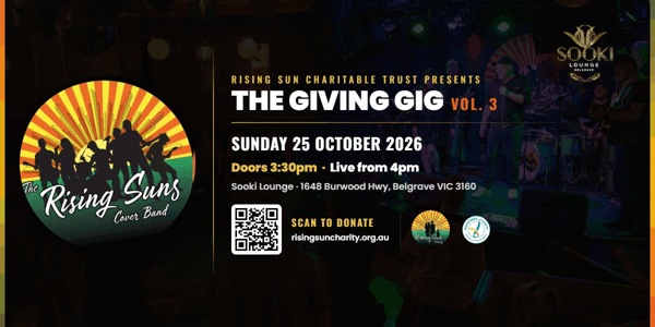 RISING SUN CHARITABLE TRUST PRESENTS - THE GIVING GIG VOL. 3 at Sooki Lounge