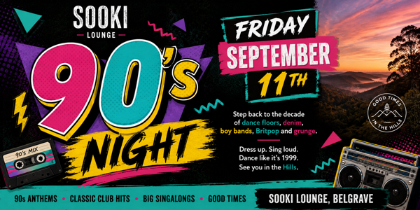 90'S NIGHT at Sooki Lounge