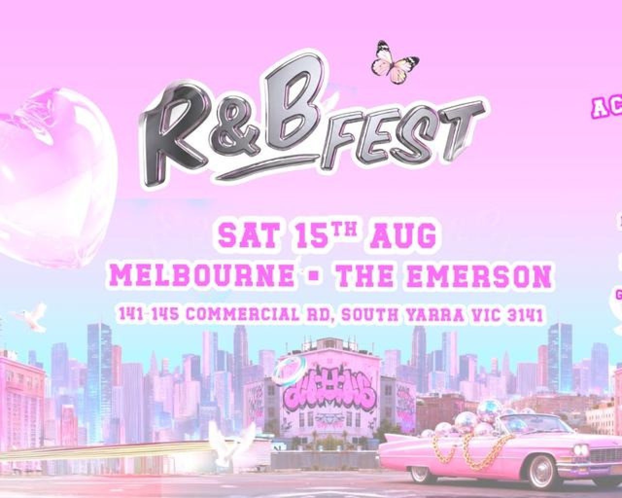R&B Fest Is Coming To Melbourne! at The Emerson Rooftop Bar and Club
