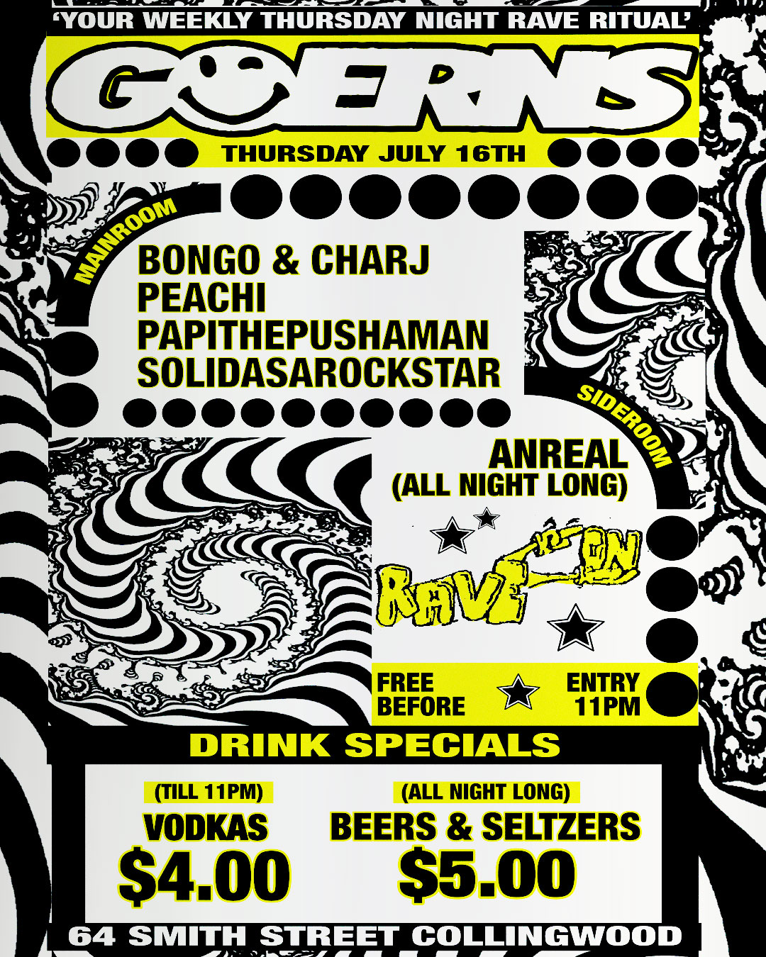 Guerns Thurs: Ft. Charj & Bongo, PEACHI & More: $4 Vodkas at New Guernica