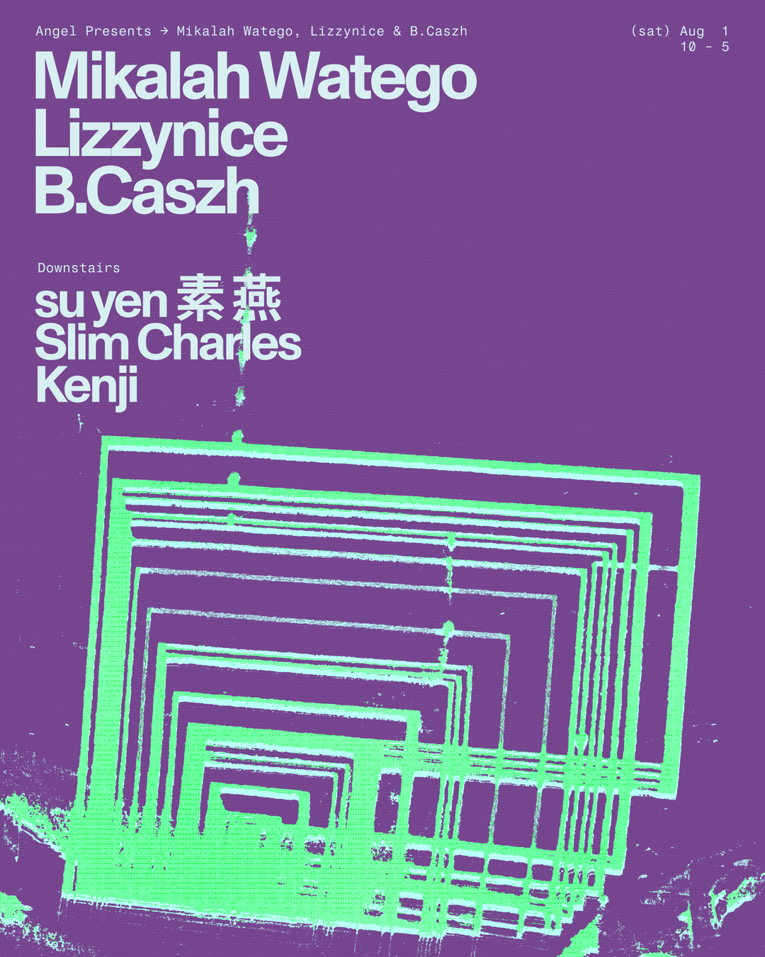 Angel presents Mikalah Watego, B.Caszh, Luna at Angel Music Bar