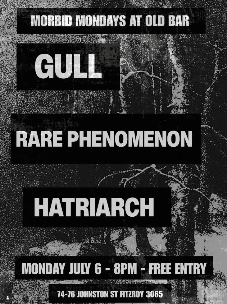 FREE ENTRY MORBID MONDAYS w/ GULL + RARE PHENOMENON + HATRIARCH at The Old Bar