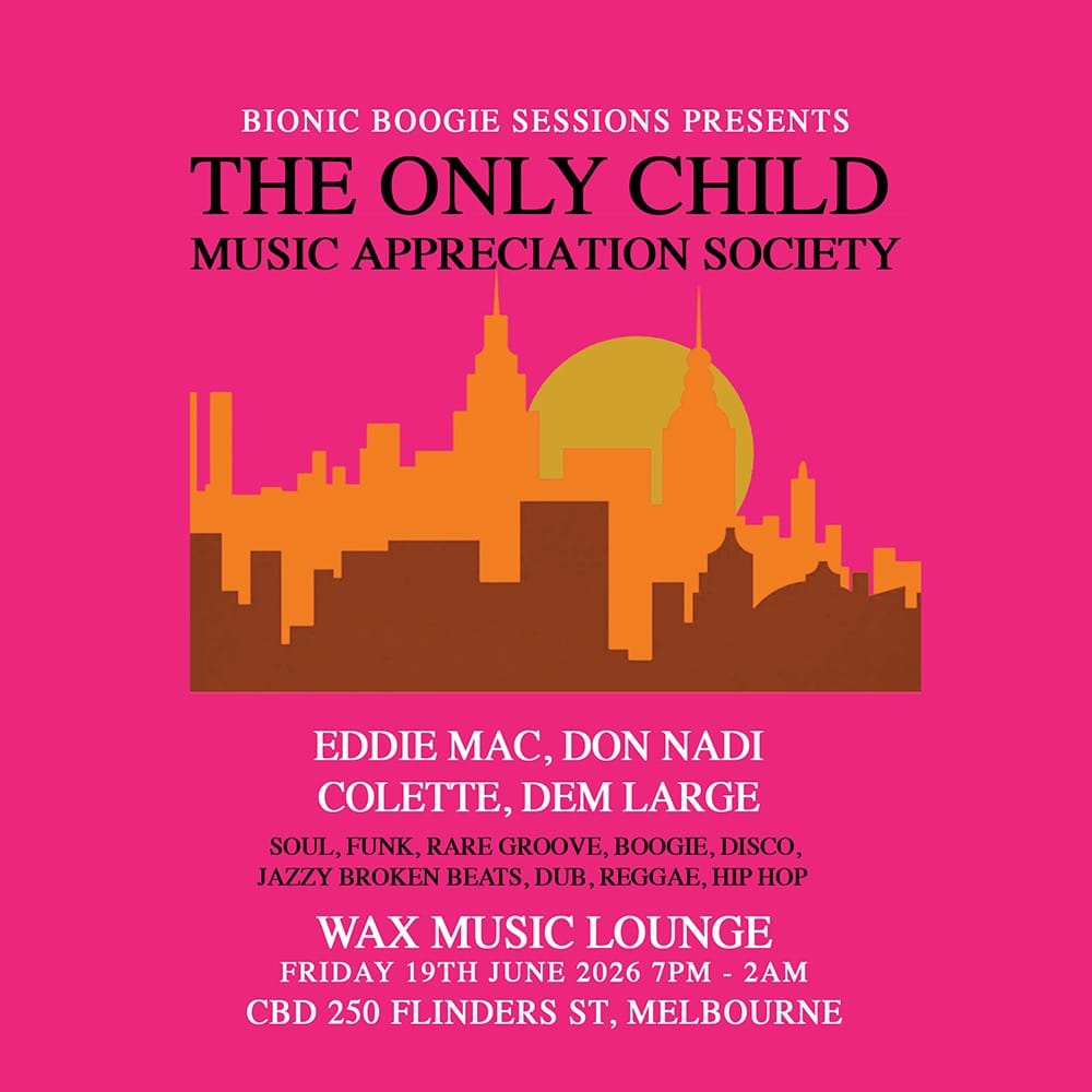 BIONIC BOOGIE: THE ONLY CHILD MUSIC APPRECIATION SOCIETY at Wax Music Lounge