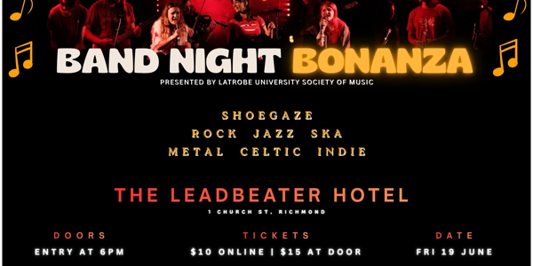 LUSoM Band Night Bonanza at The Leadbeater Hotel