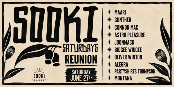 SOOKI SATURDAYS - REUNION at The Flying Saucer Club