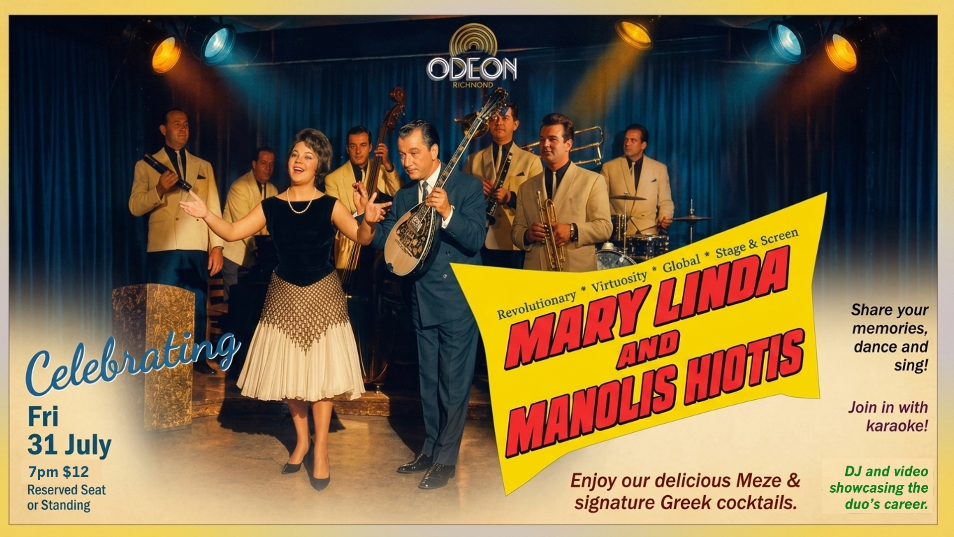 Celebrating Mary Linda & Manolis Hiotis at Odeon Richmond