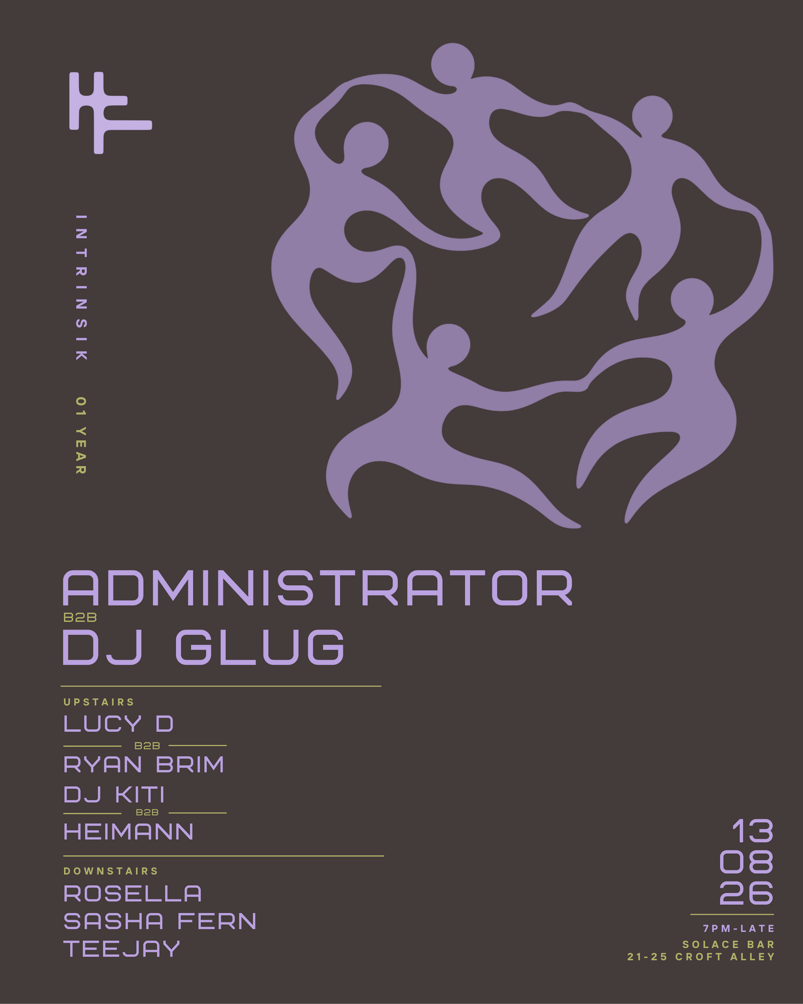 Intrinsik 1st BDAY - ADMINISTRATOR + DJ Glug at Solace