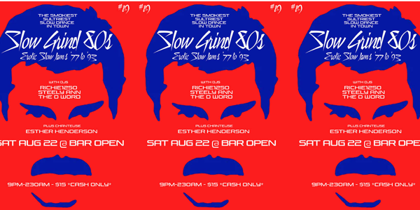 SLOW GRIND 80s #19 at Bar Open