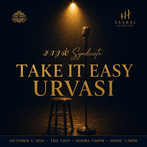 SAARAL SYNDICATE · Take It Easy Urvasi at The Toff in Town