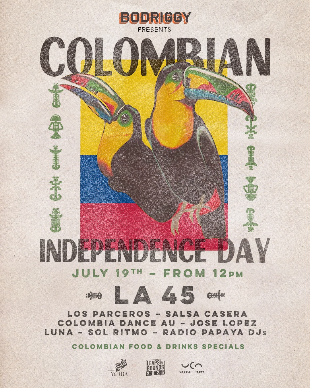 COLOMBIA INDEPENDENCE DAY at Bodriggy Brewpub