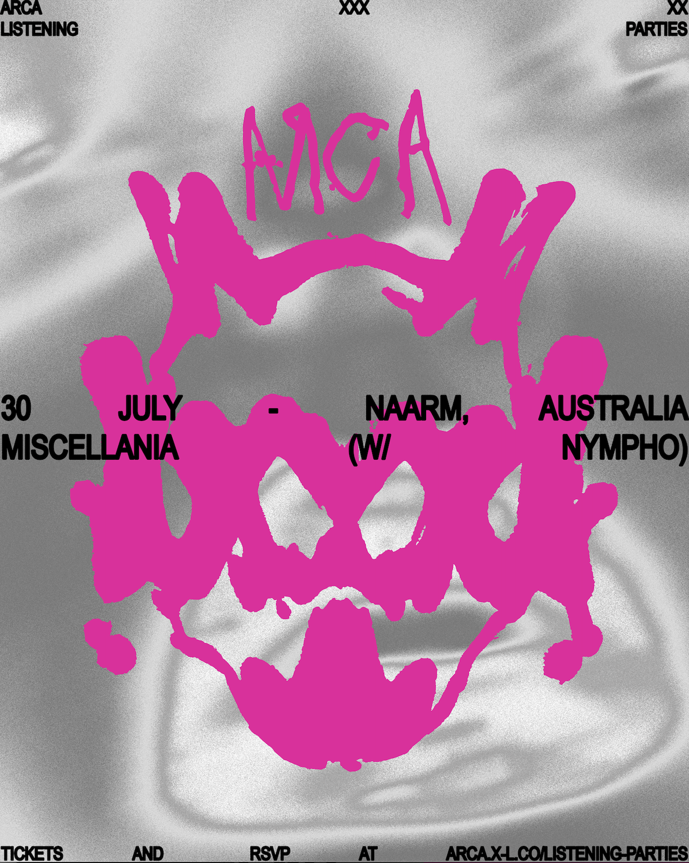 Arca: XXXXX Listening Party at MISCELLANIA