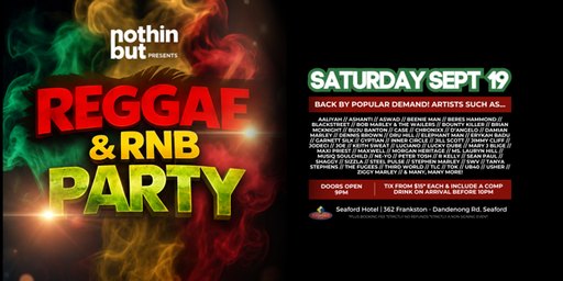 REGGAE & RNB PARTY NIGHT