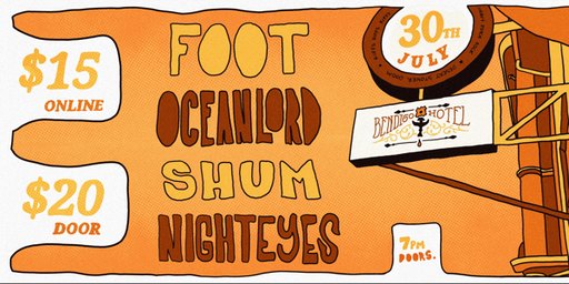 Foot + Oceanlord + Shum + Nighteyes
