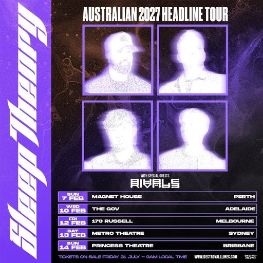 Sleep Theory Australian Tour | Melbourne | VENUE UPGRADE - NOW AT FESTIVAL HALL