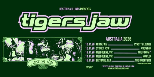 Tigers Jaw Australian Tour 2026