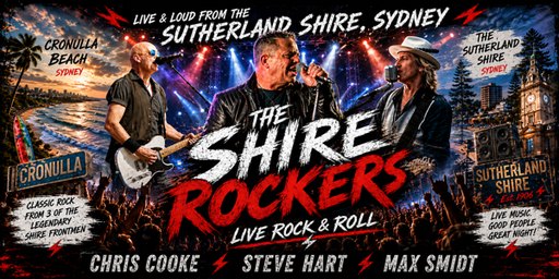 The Shire Rockers – Chris Cooke, Steve Hart & Max Smidt