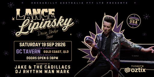 ROCKIN REVIVAL FESTIVAL AFTERPARTY - Lance Lipinsky (USA) - Down Under Tour