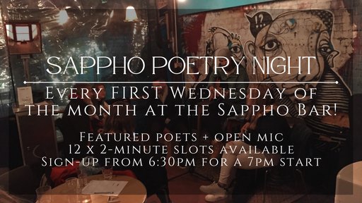 September Sappho Poetry Night – Erin Vincent & Nicole W Lee w/ OPEN MIC