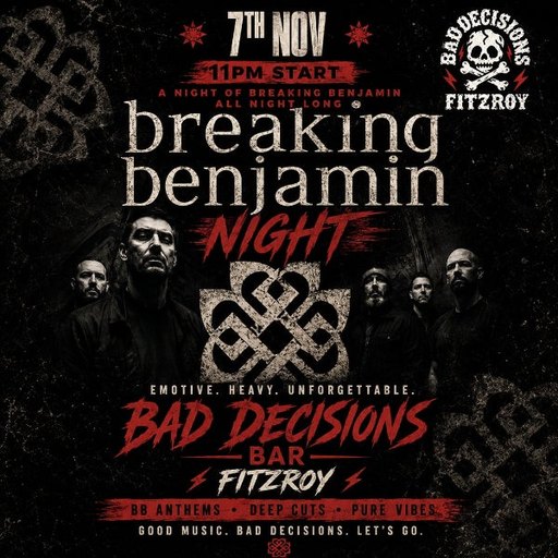 Breaking Benjamin themed DJ night