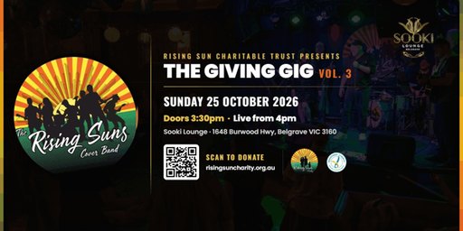 RISING SUN CHARITABLE TRUST PRESENTS - THE GIVING GIG VOL. 3