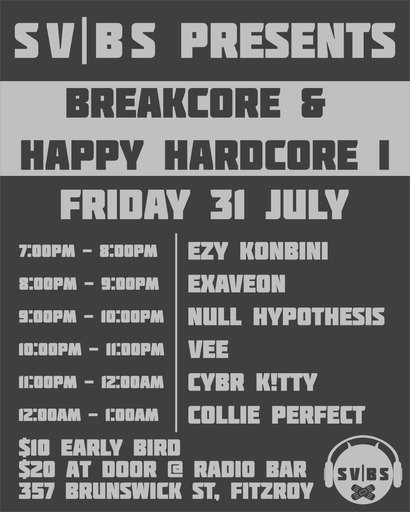 SV|BS presents Breakcore & Happy Hardcore I