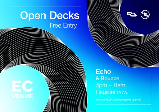 Open Booth Foundation - BNE - presents: Open Decks **Minimal Edition** at Echo&Bounce