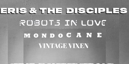 An Institution For The Reckless - Eris & The Disciples, Vintage Vixen, Robots in Love & Modo Cane