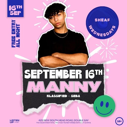 Sheaf Wednesdays | SEPTEMBER 16th 'w' MANNY
