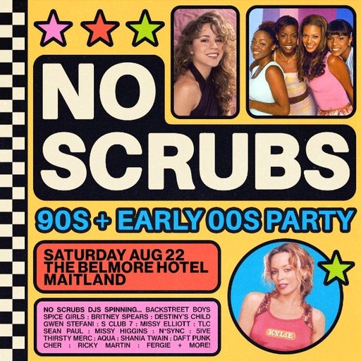 NO SCRUBS: 90s + Early 00s Party - Maitland
