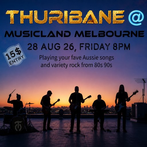 🎸 THURIBANE LIVE @ BEBE'S BAR | MUSICLAND MELBOURNE 🎸