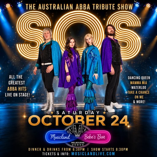🎤✨ SOS – The Australian ABBA Tribute Show ✨🎤