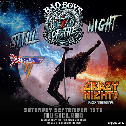 🤘 VAN HALEN, WHITESNAKE & KISS! Tribute night SEP 19 🤘