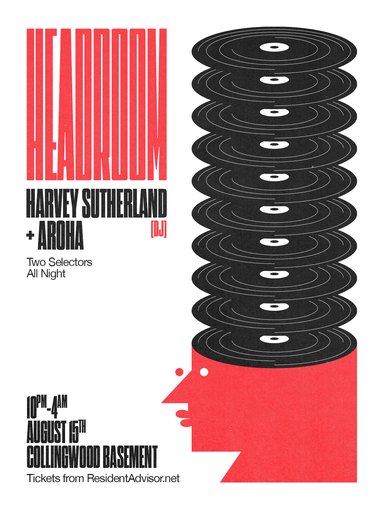 HEADROOM: Harvey Sutherland (DJ) + AROHA