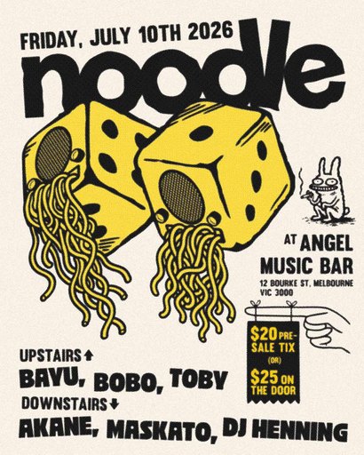 NOODLE feat Bayu, Bobo, DJ Henning, Toby, Akane & Maskato