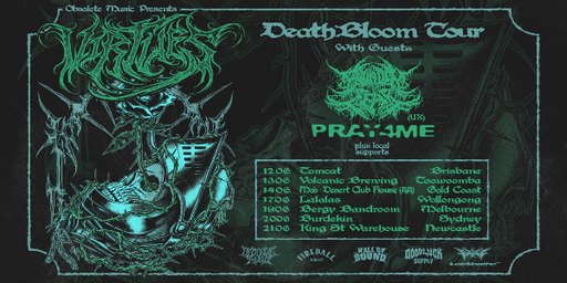 Virtues “Death Bloom’ East Coast Tour