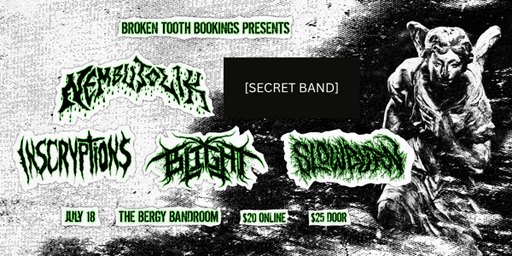 Nembutolik + Inscryptions + Blight + Slowburn + Secret band!