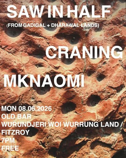 FREE ENTRY MORBID MONDAYS w/ SAW IN HALF + CRANING + MK NAOMI