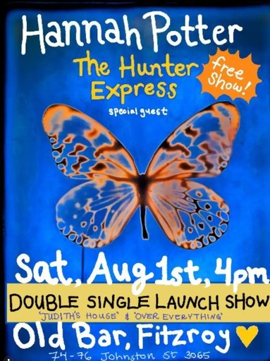 FREE ENTRY ARVO SHOW w/ HANNAH POTTER + THE HUNTER EXPRESS