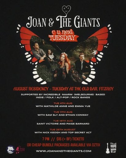 JOAN & THE GIANTS - residency + SAINT VICTOIRE + PAIGE BERNARD