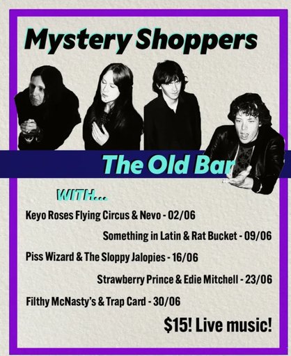 MYSTERY SHOPPERS - residency + STRAWBERRY PRINCE + EDIE MITCHELL