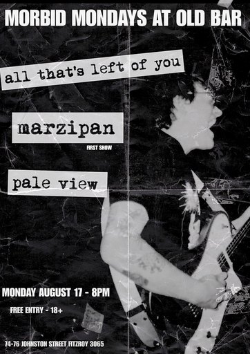 FREE ENTRY MORBID MONDAYS w/ ALL THAT'S LEFT OF YOU + MARZIPAN + PALE VIEW