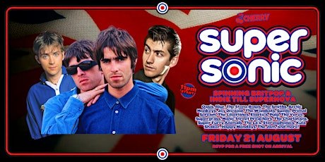 SUPERSONIC Britpop & Indie Party, FRI AUG 21