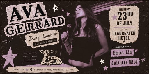Ava Gerrard Baby Lamb Single Launch