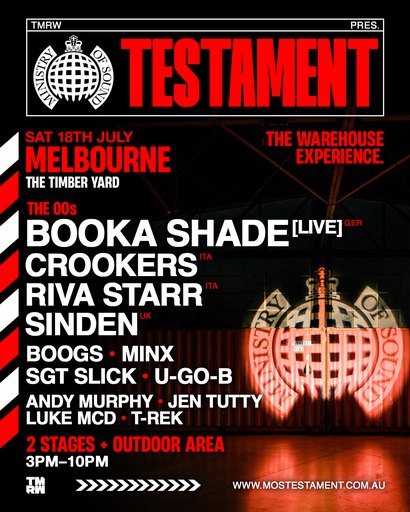Ministry of Sound Testament Melbourne 00s