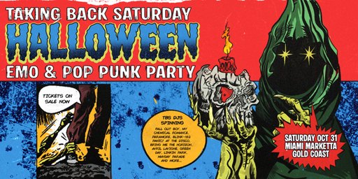 Taking Back Saturday Halloween: Emo & Pop Punk Party - Gold Coast