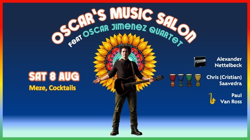 Oscar’s Music Salon feat Oscar Jimenez Quartet