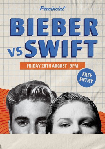 Bieber vs Swift Night